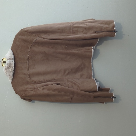 Faux/vegan suede jacket lovestitch large - Picture 12 of 13